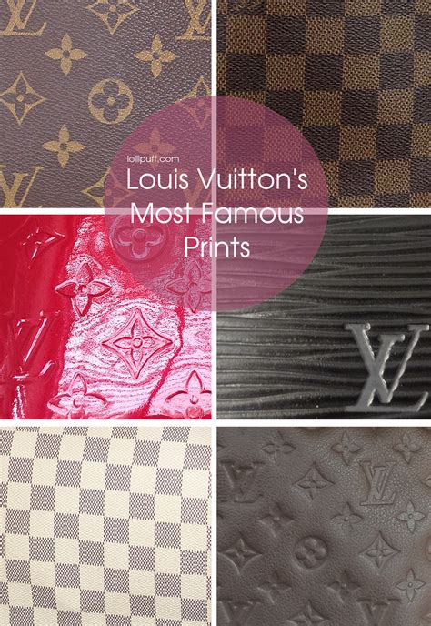 Louis Vuitton prints examples